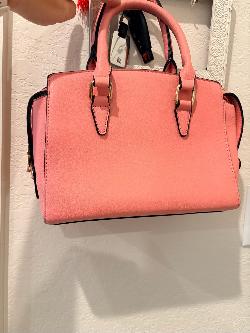 Women’s Structured Satchel Handbag - Pink